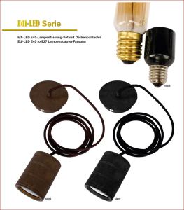 Edi-LED Fassungskit E40 und Adapter E40toE27